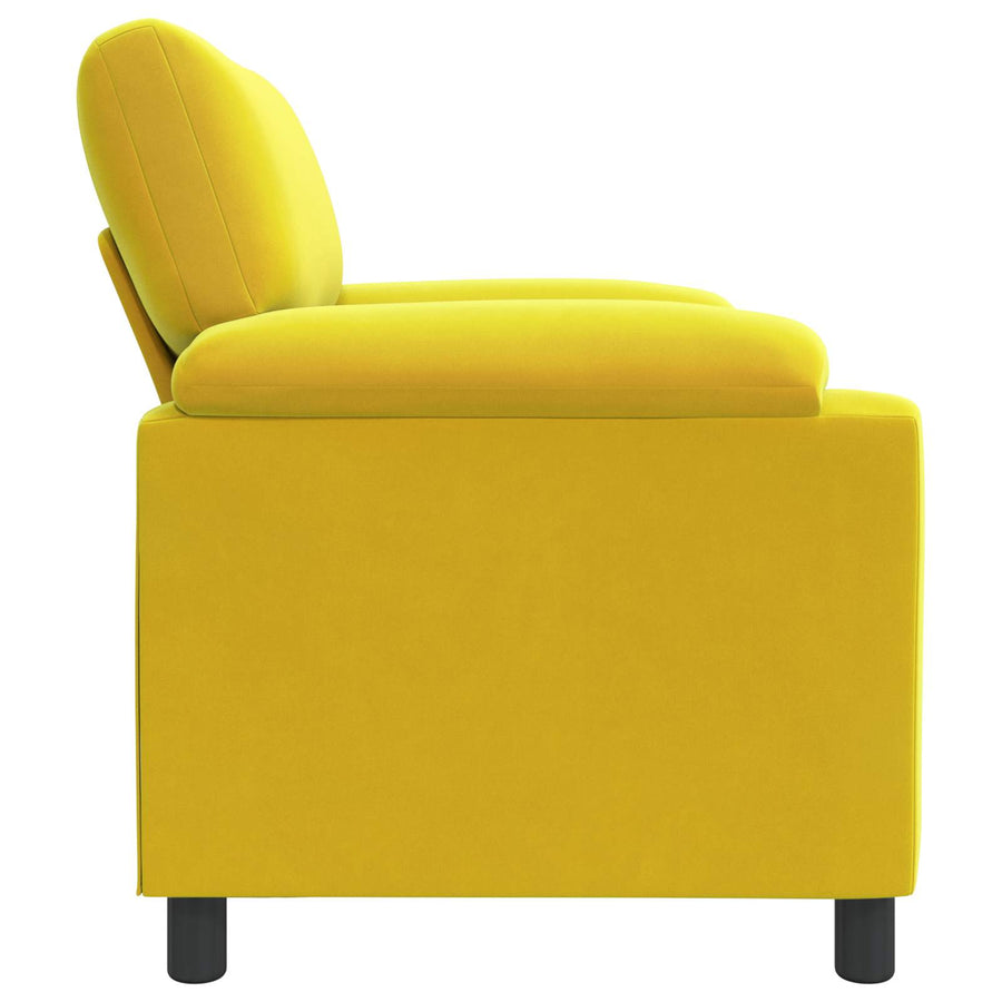 Bank Geel 94 x 85 x 93 cm fluweel