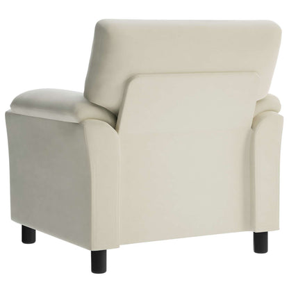 Bank Crèmekleurig 94 x 85 x 93 cm fluweel