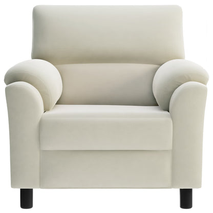 Bank Crèmekleurig 94 x 85 x 93 cm fluweel