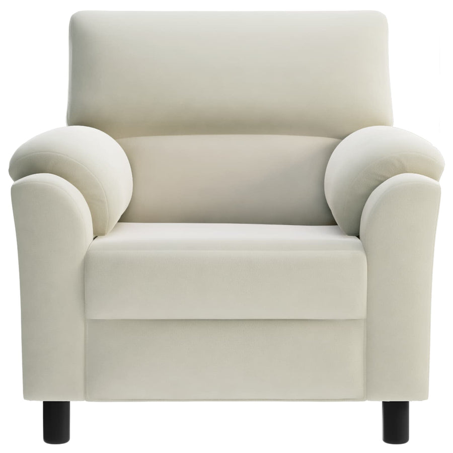 Bank Crèmekleurig 94 x 85 x 93 cm fluweel
