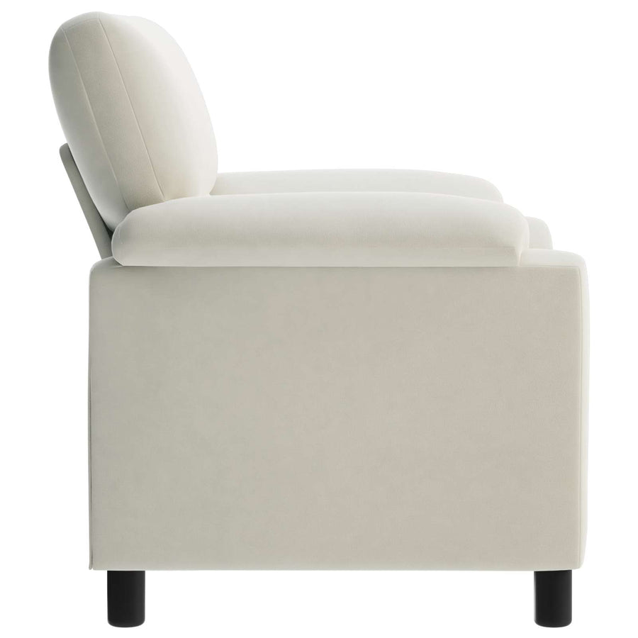Bank Crèmekleurig 94 x 85 x 93 cm fluweel
