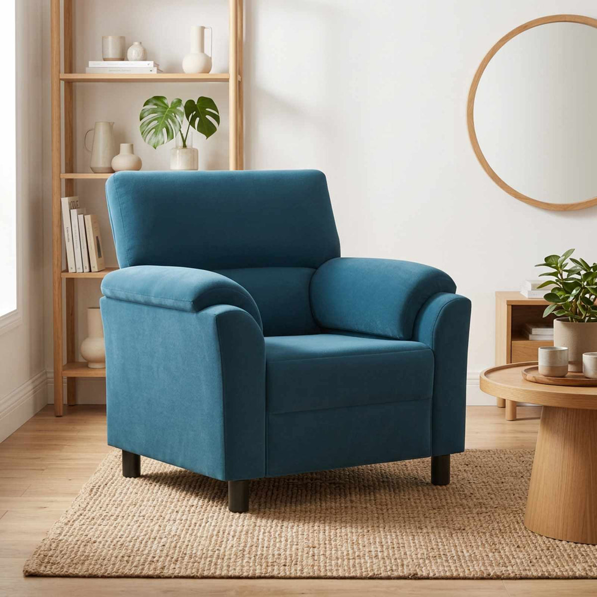 Bank Blauw 94 x 85 x 93 cm fluweel
