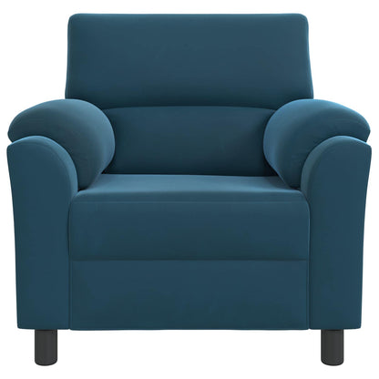 Bank Blauw 94 x 85 x 93 cm fluweel