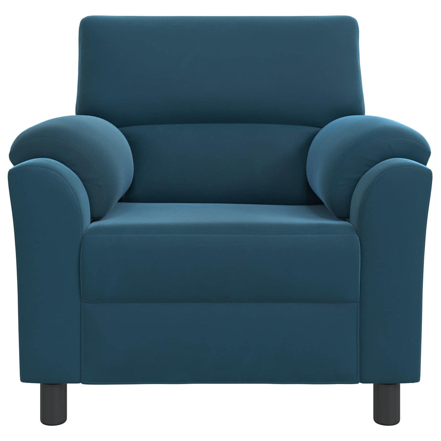 Bank Blauw 94 x 85 x 93 cm fluweel