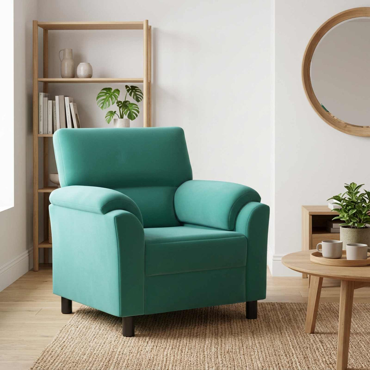 Bank Turquoise 94 x 85 x 93 cm fluweel