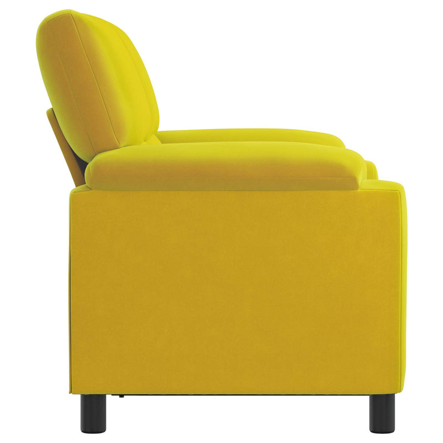 Bank Geel 154 x 85 x 93 cm fluweel