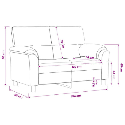 Bank Geel 154 x 85 x 93 cm fluweel
