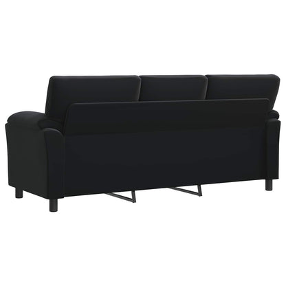 Bank Zwart 214 x 85 x 93 cm fluweel