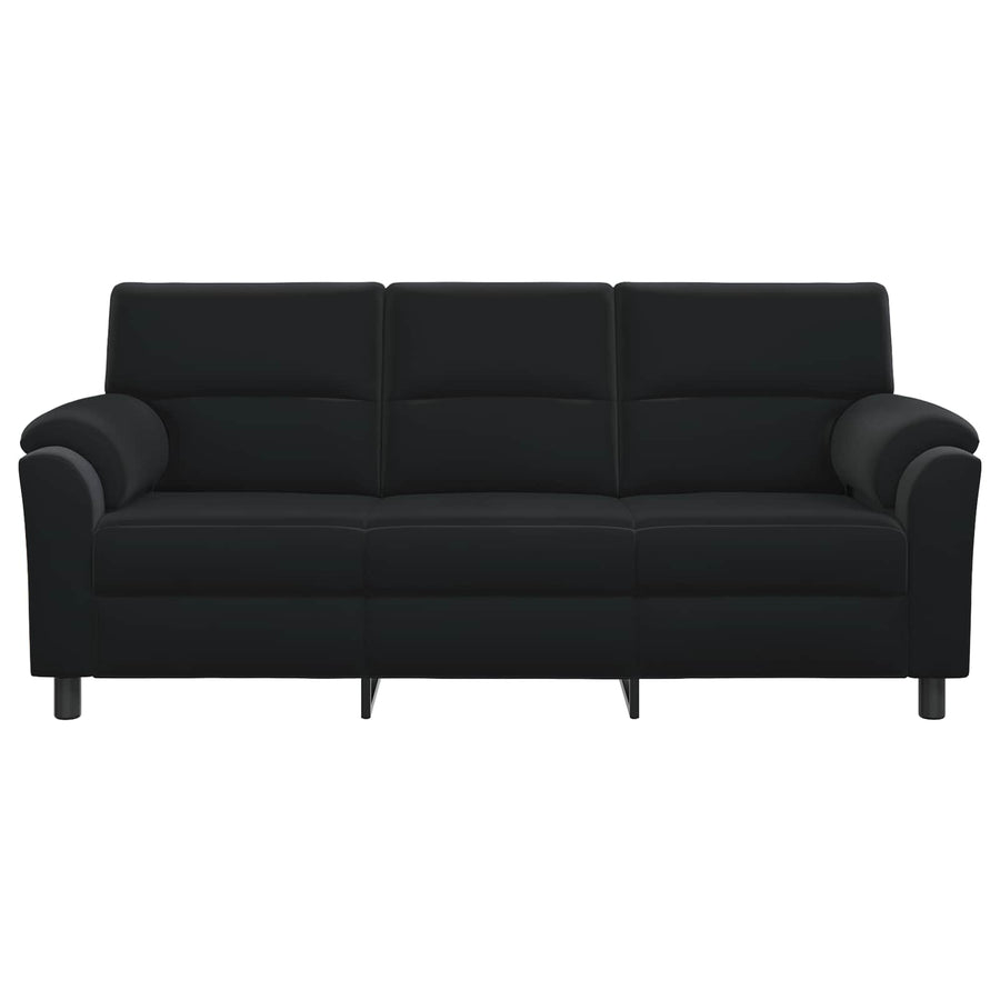 Bank Zwart 214 x 85 x 93 cm fluweel