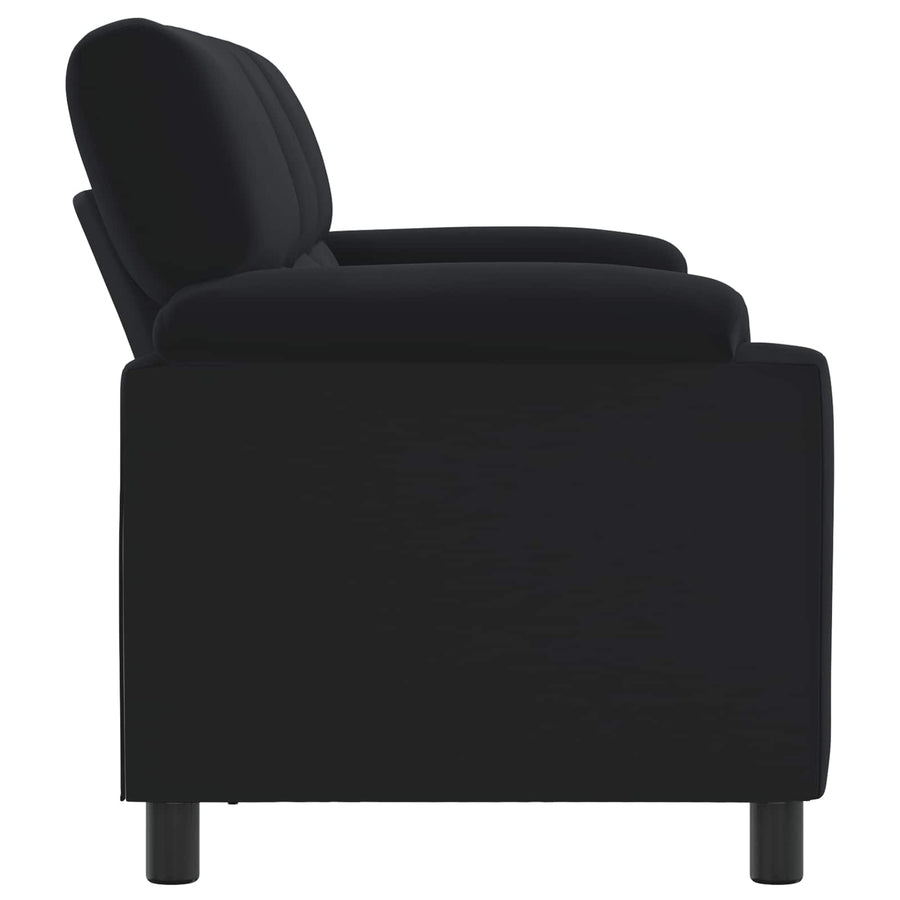 Bank Zwart 214 x 85 x 93 cm fluweel