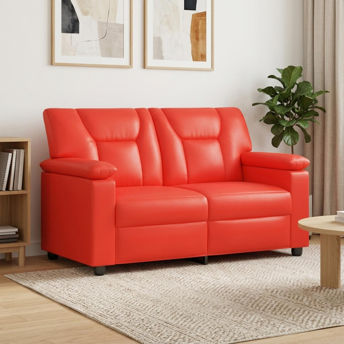 Bank Rood 151 x 85 x 93 cm Kunstleer