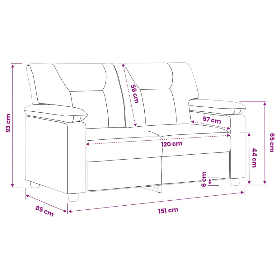 Bank Rood 151 x 85 x 93 cm Kunstleer