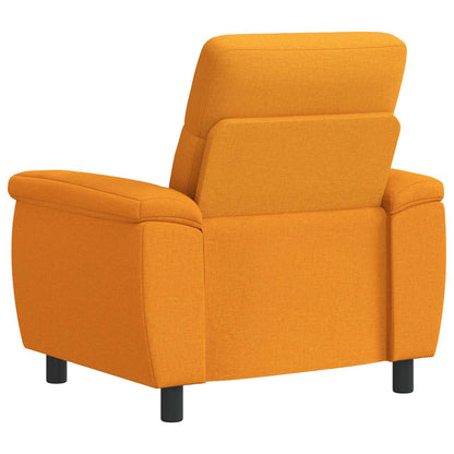 Bank Donkergeel 95 x 90 x 95 cm Stof