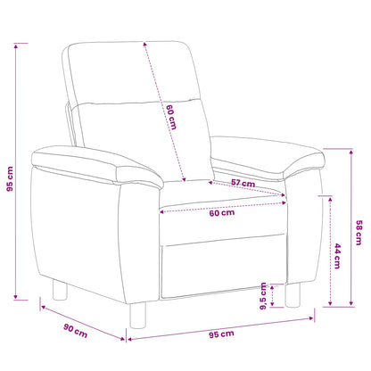 Bank Donkergeel 95 x 90 x 95 cm Stof