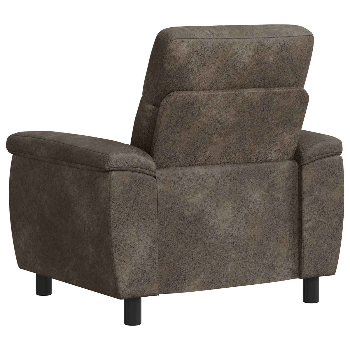 Bank Donkergrijs 95 x 90 x 95 cm Nep Suede Leer