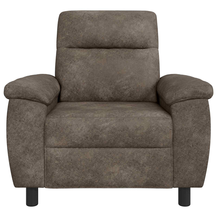 Bank Donkergrijs 95 x 90 x 95 cm Nep Suede Leer