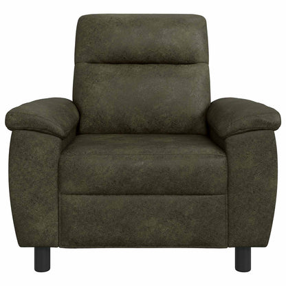 Bank Legergroen 95 x 90 x 95 cm Nep Suede Leer