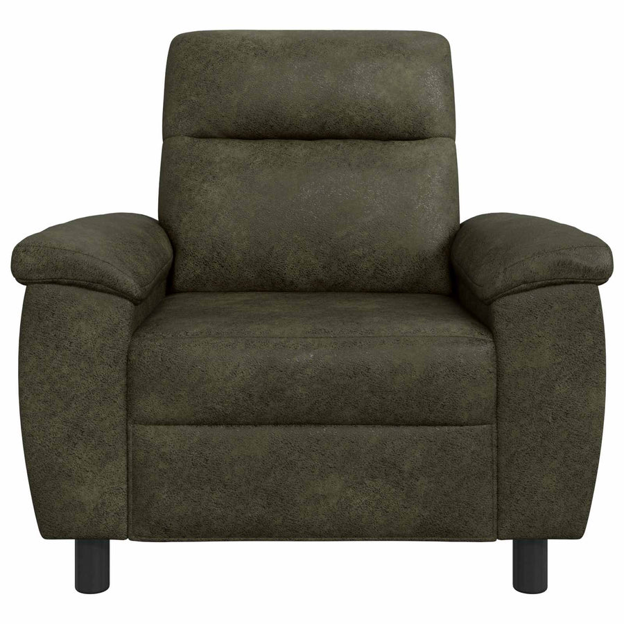 Bank Legergroen 95 x 90 x 95 cm Nep Suede Leer