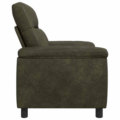 Bank Legergroen 95 x 90 x 95 cm Nep Suede Leer