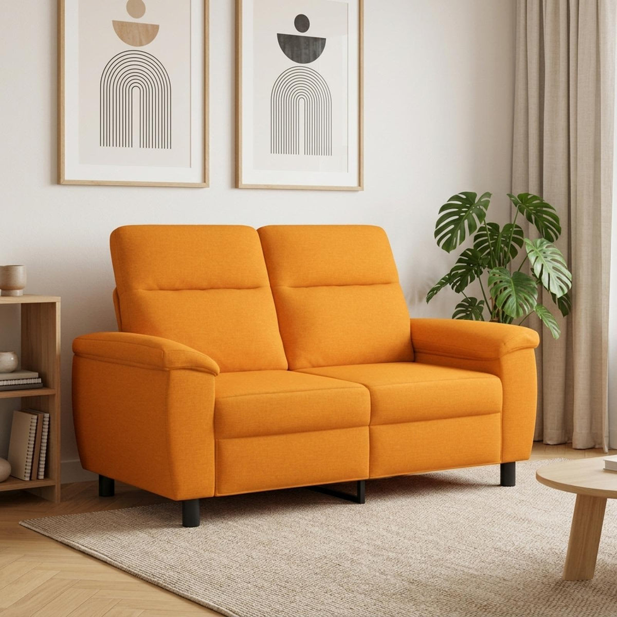 Bank Donkergeel 158 x 90 x 95 cm Stof