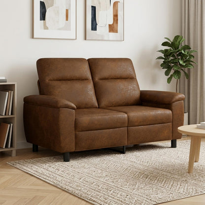 Bank Bruin 158 x 90 x 95 cm Nep Suede Leer