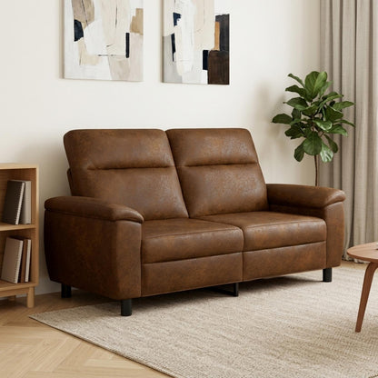 Bank Bruin 178 x 90 x 95 cm Nep Suede Leer