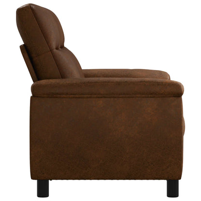 Bank Bruin 178 x 90 x 95 cm Nep Suede Leer