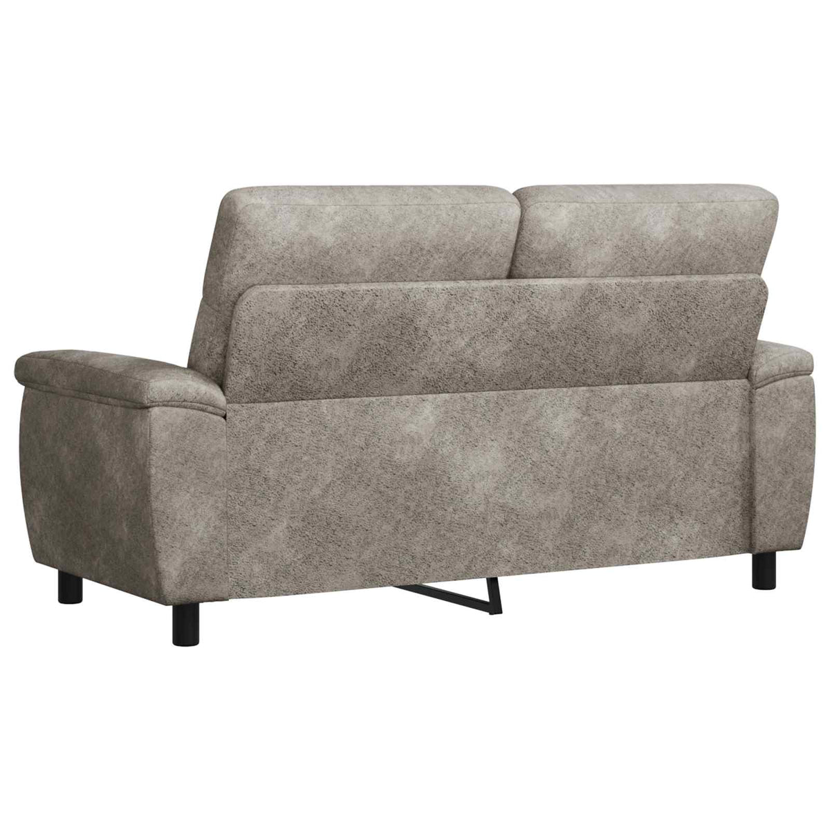 Bank Lichtgrijs 178 x 90 x 95 cm Nep Suede Leer