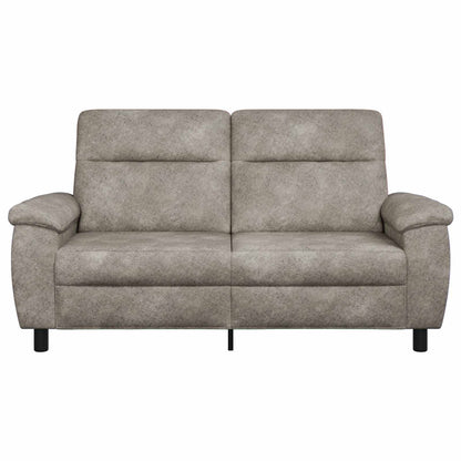 Bank Lichtgrijs 178 x 90 x 95 cm Nep Suede Leer