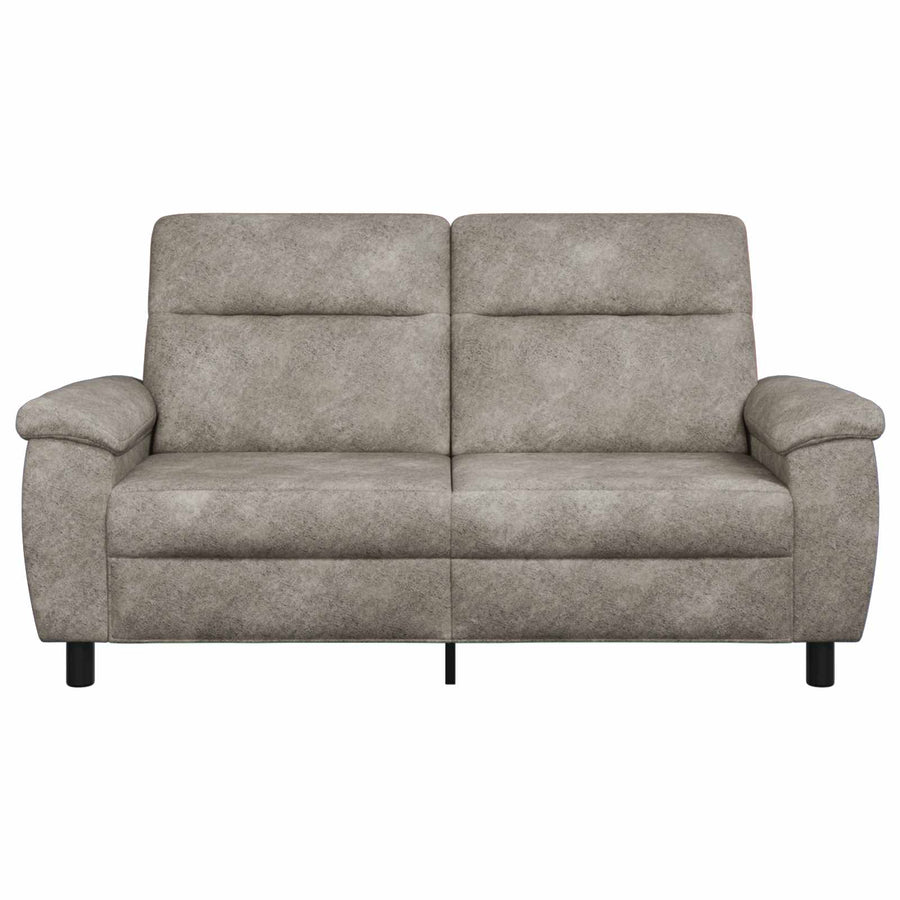 Bank Lichtgrijs 178 x 90 x 95 cm Nep Suede Leer