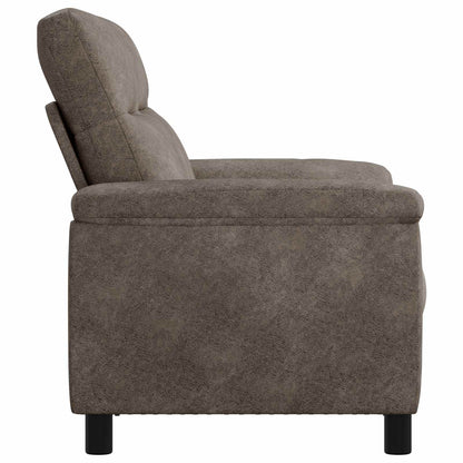 Bank Donkergrijs 178 x 90 x 95 cm Nep Suede Leer