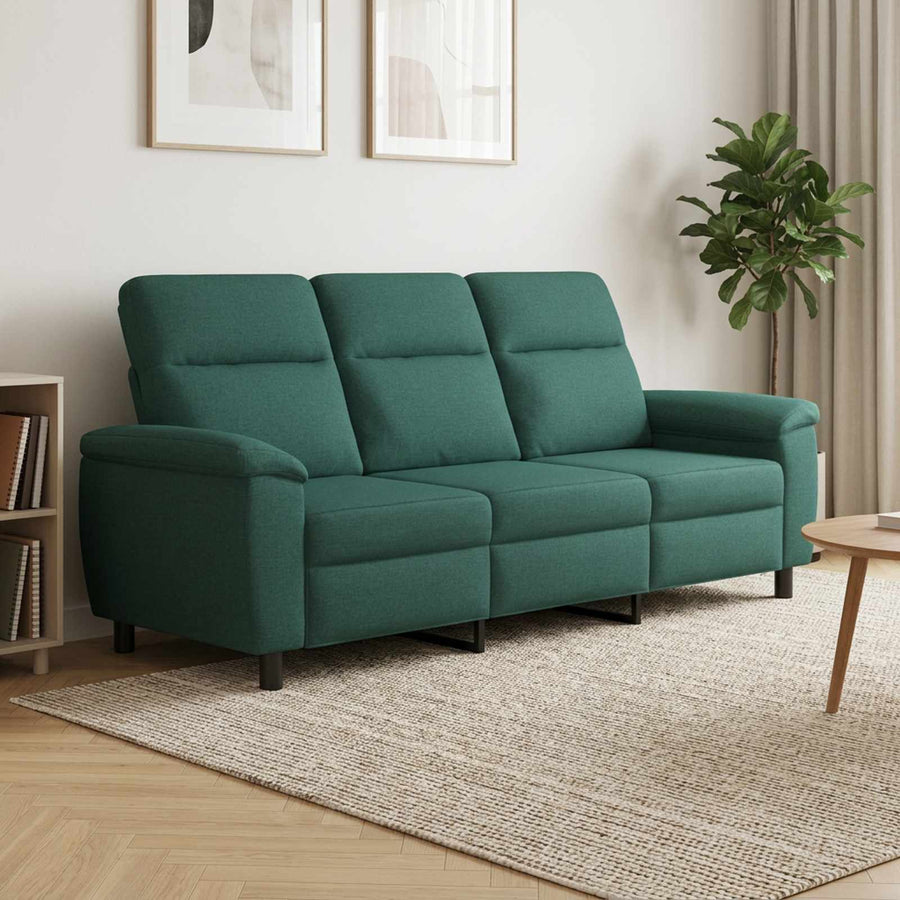 Bank Donkergroen 214 x 90 x 95 cm Stof