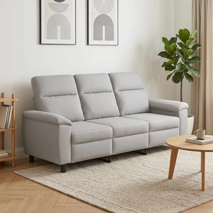 Bank Wolkengrijs 214 x 90 x 95 cm Stof