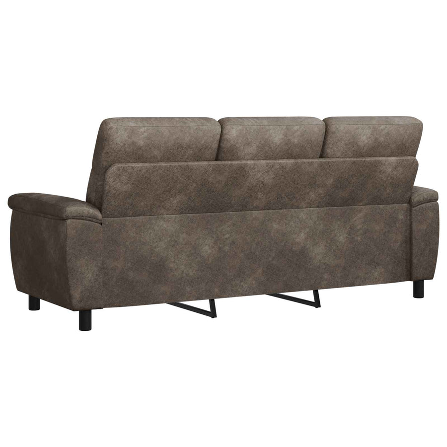 Bank Donkergrijs 214 x 90 x 95 cm Nep Suede Leer
