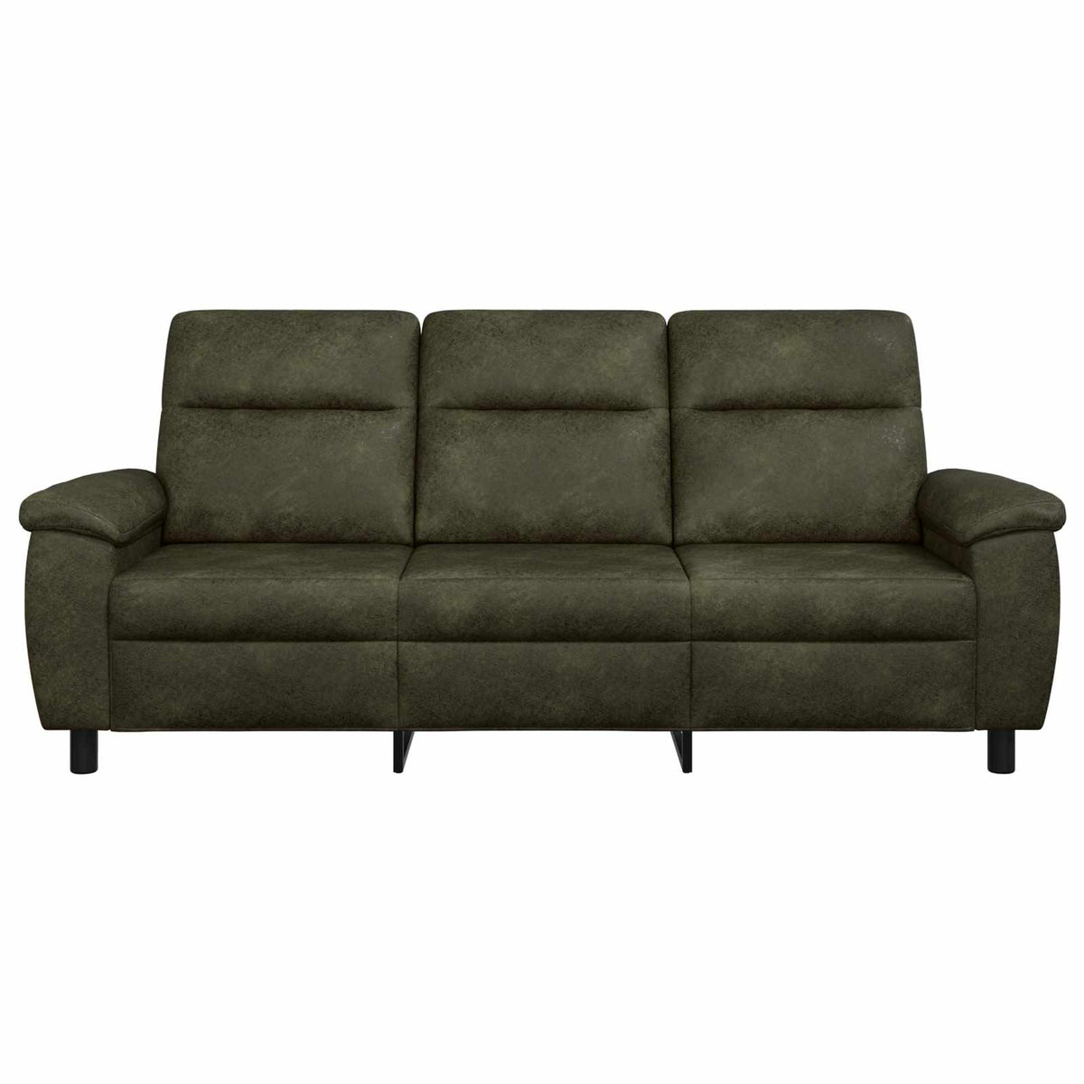 Bank Legergroen 214 x 90 x 95 cm Nep Suede Leer