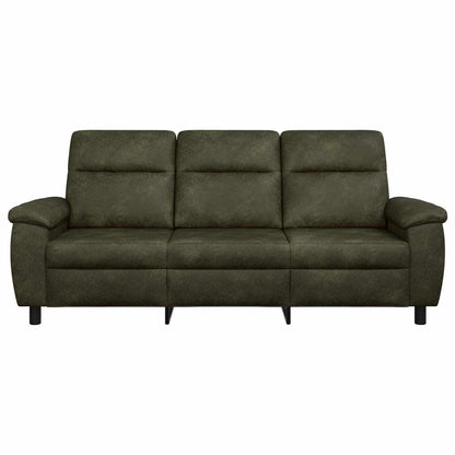 Bank Legergroen 214 x 90 x 95 cm Nep Suede Leer