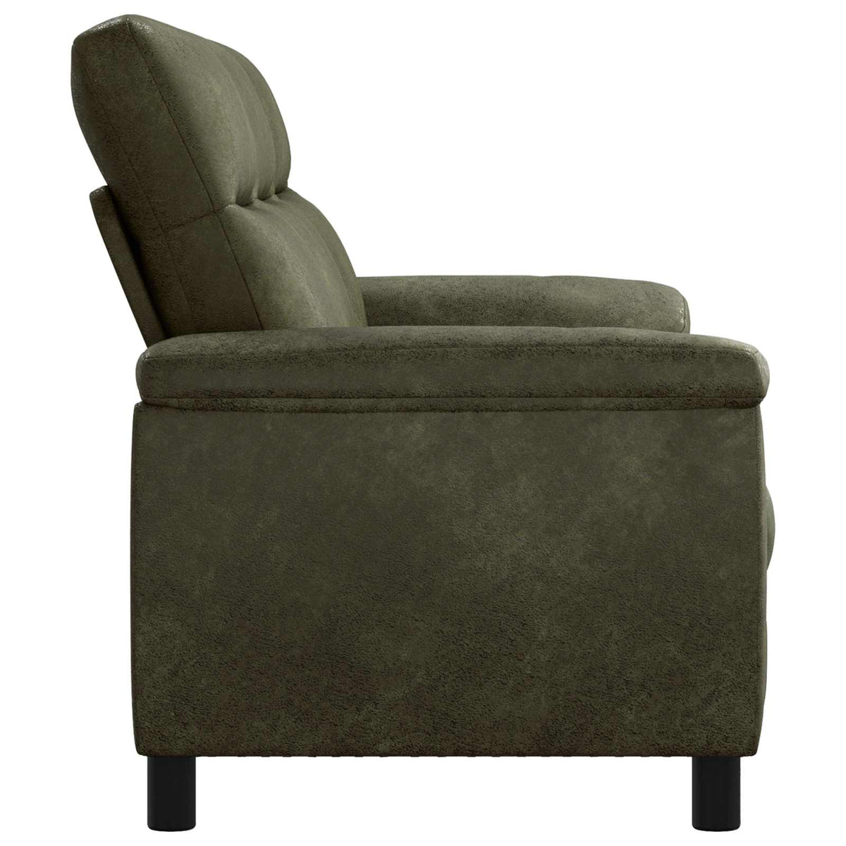 Bank Legergroen 214 x 90 x 95 cm Nep Suede Leer