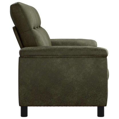 Bank Legergroen 214 x 90 x 95 cm Nep Suede Leer