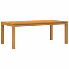 Eettafel 200x100x75 cm massief eiken naturel