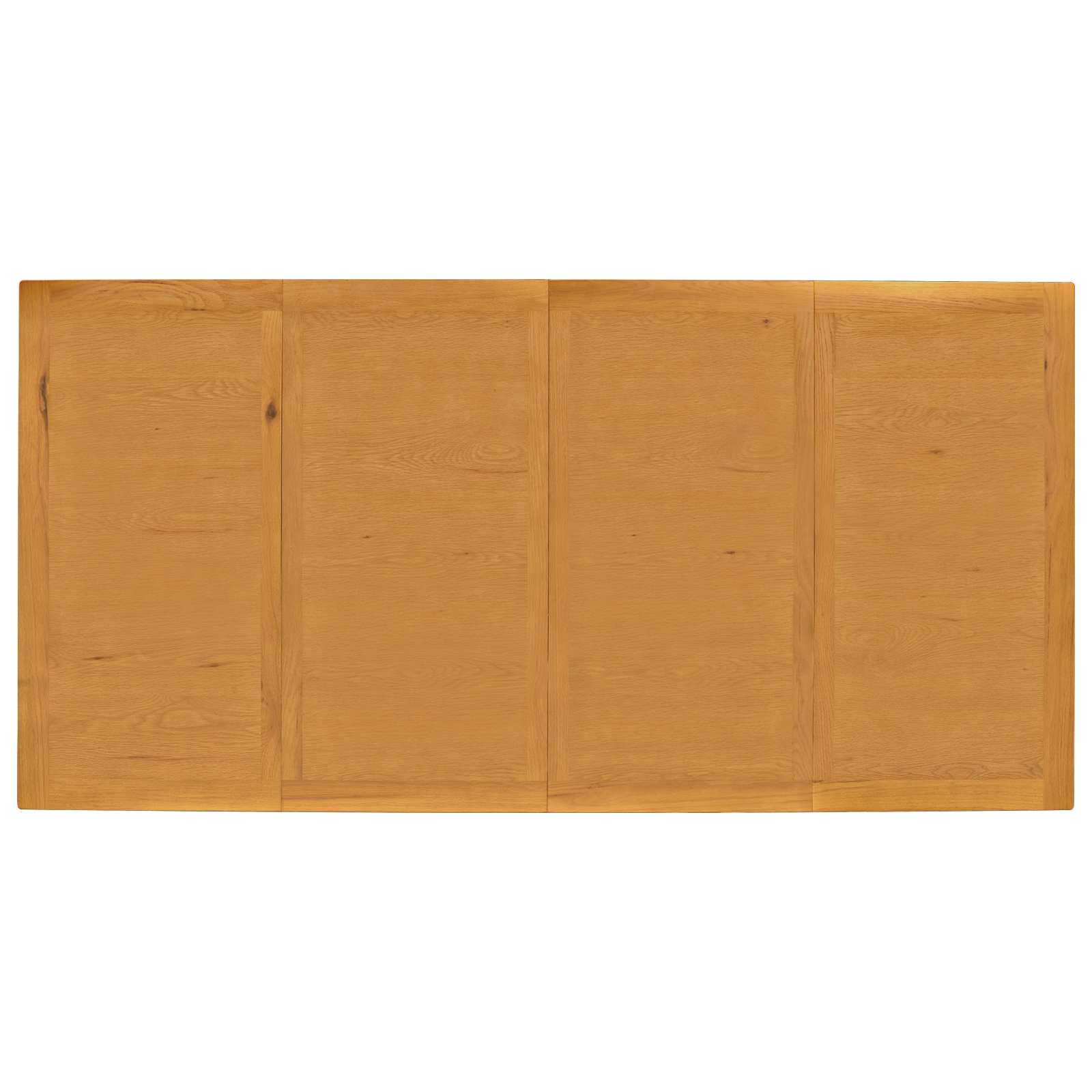 Eettafel 200 x 100 x 75 cm Massief Eikenhout Naturel