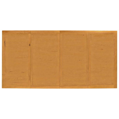 Eettafel 200 x 100 x 75 cm Massief Eikenhout Naturel