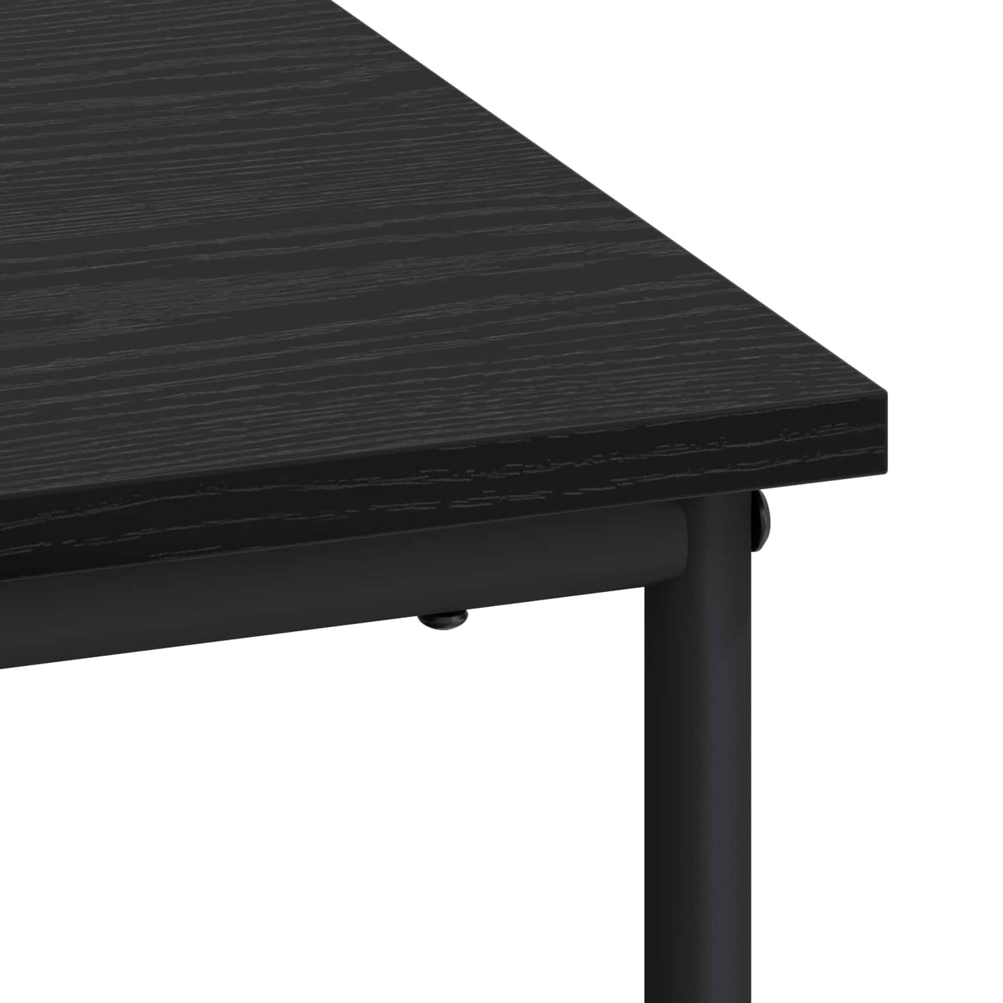 Bureau met opbergruimte Zwart eiken 100 x 50 x 75 cm