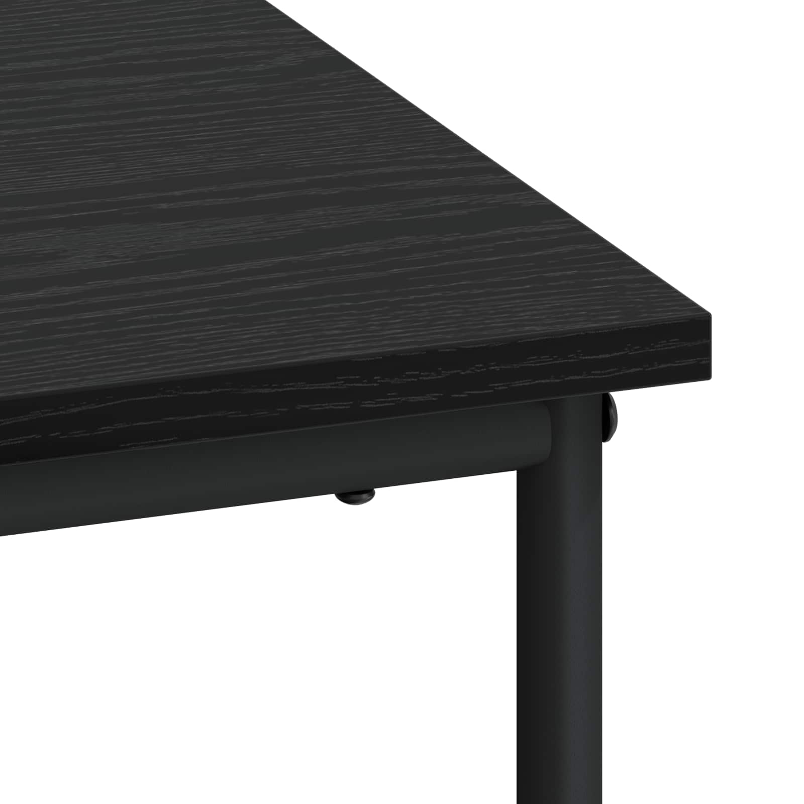 Bureau met opbergruimte Zwart eiken 100 x 50 x 75 cm