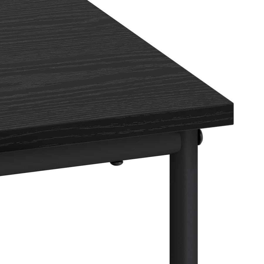 Bureau met opbergruimte Zwart eiken 100 x 50 x 75 cm