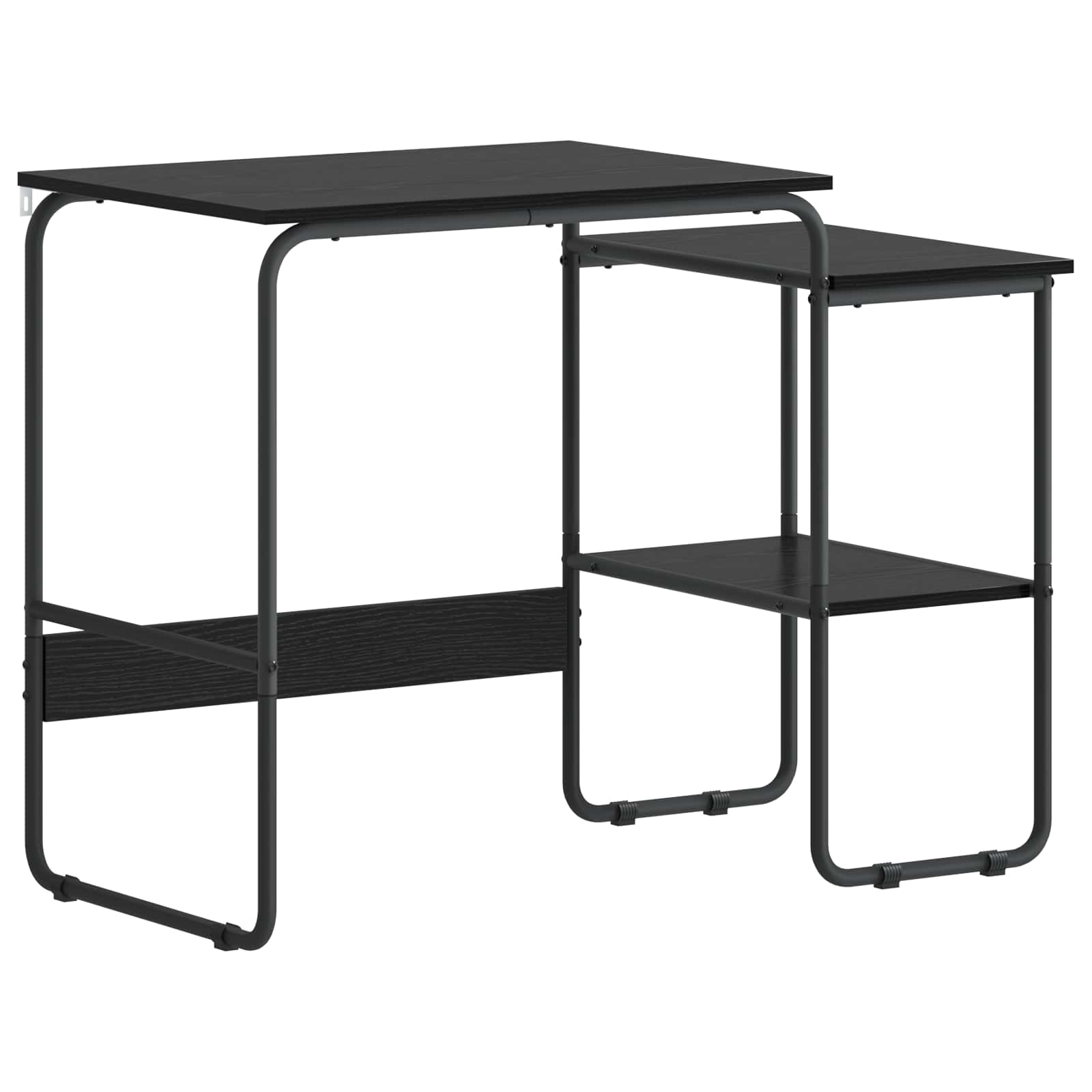 Bureau met opbergruimte Zwart eiken 100 x 50 x 75 cm