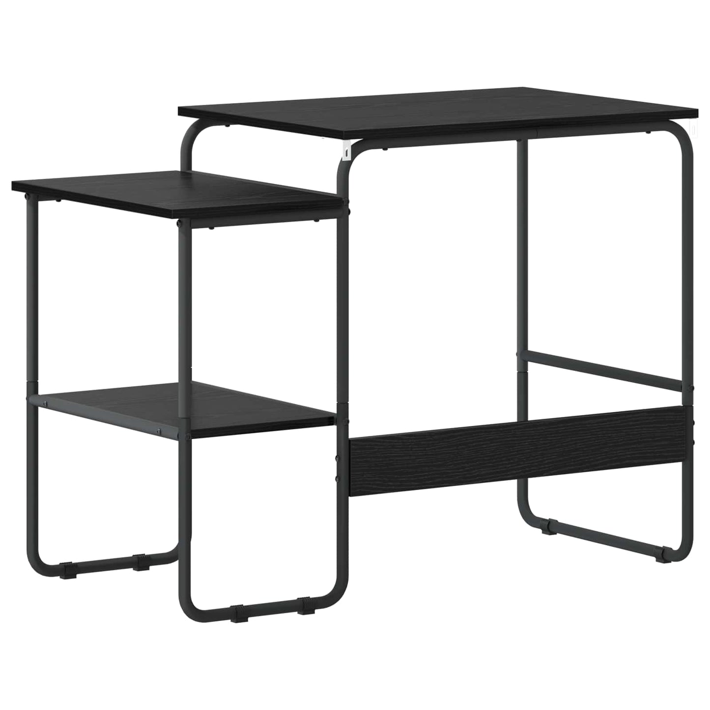Bureau met opbergruimte Zwart eiken 100 x 50 x 75 cm