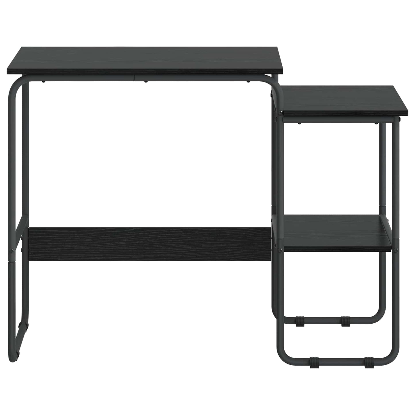 Bureau met opbergruimte Zwart eiken 100 x 50 x 75 cm