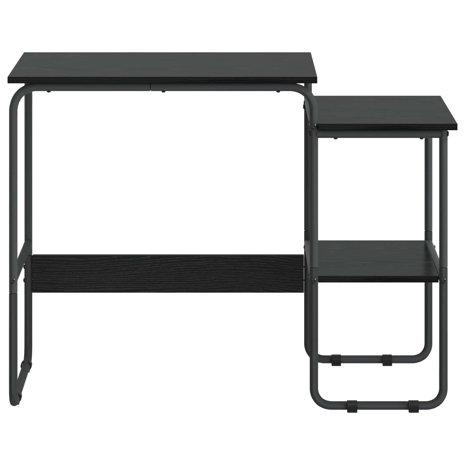 Bureau met opbergruimte Zwart eiken 100 x 50 x 75 cm