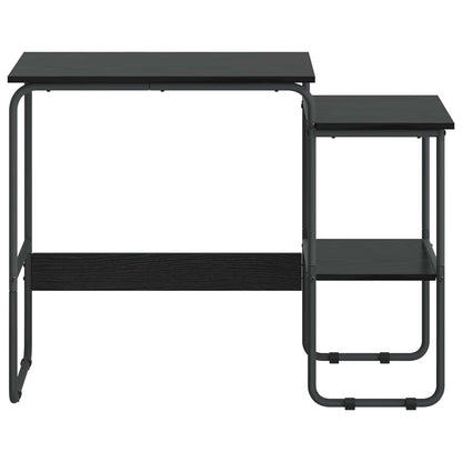 Bureau met opbergruimte Zwart eiken 100 x 50 x 75 cm