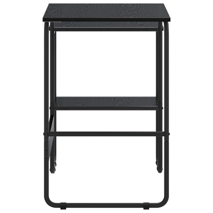 Bureau met opbergruimte Zwart eiken 100 x 50 x 75 cm